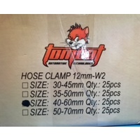 TCHC40-60    Tom Cat Hose Clamps size 40-60