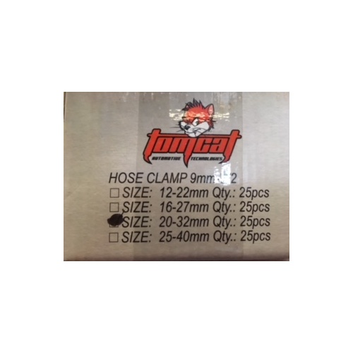 TCHC20-32    Tom Cat Hose Clamps size 20-32